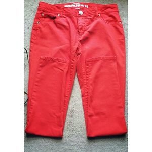 Red jeans